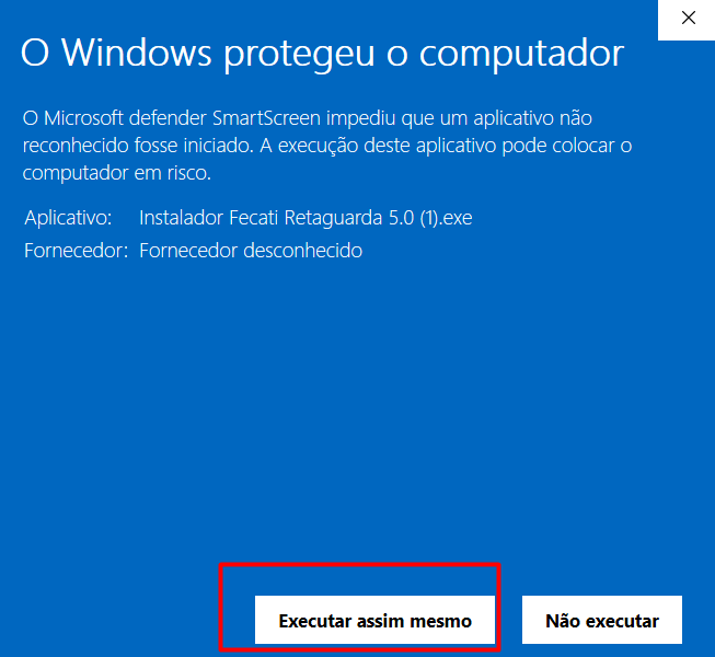 Executar instalador